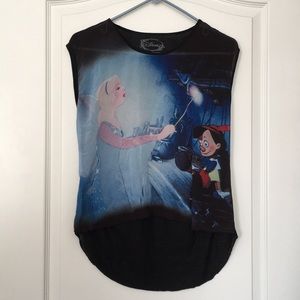 Pinocchio Blue Fairy high/low shirt